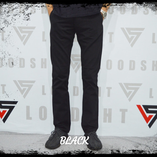 Foto Produk CELANA CHINO ORIGINAL LOODSHT MOCCA MODEL STANDAR - Hitam, S dari D'EVLOGIES
