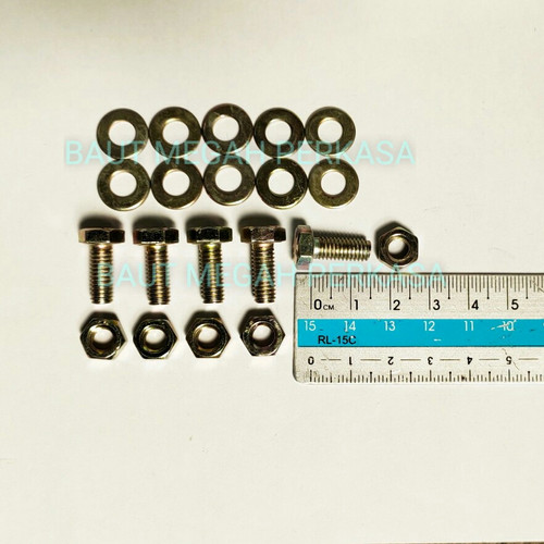 Foto Produk Baut Rak Siku (6x15) + Mur + Double Ring / BAUT 10 dari Baut Megah Perkasa