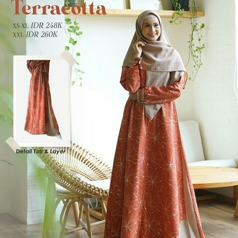 Foto Produk gamis branded nibras diskon/murah ns 66 dari kimmy_outlet