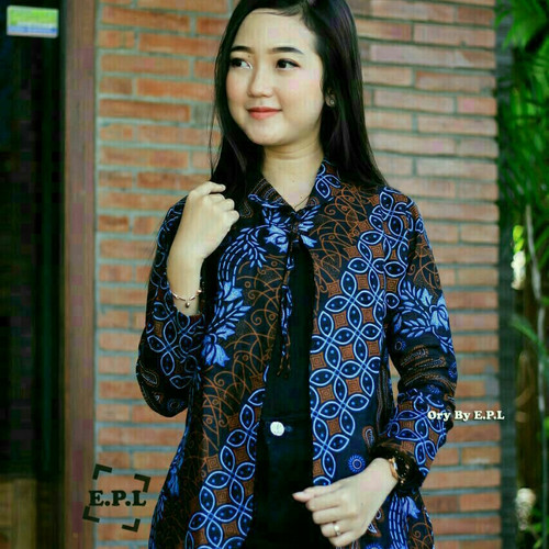 Foto Produk blouse batik bolero corak bunga berbaris dari kI. store