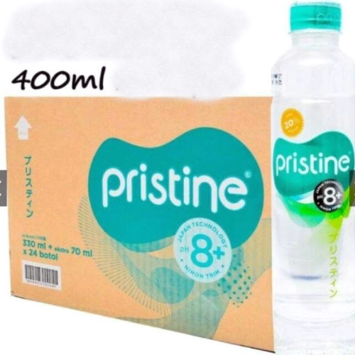 Jual Pristine 8+ water 400ml x 24botol - air minum pristine - air ...