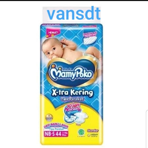 Foto Produk MAMYPOKO NB-S44 mamy poko nb 44 newborn popok perekat bayi dari vansdt