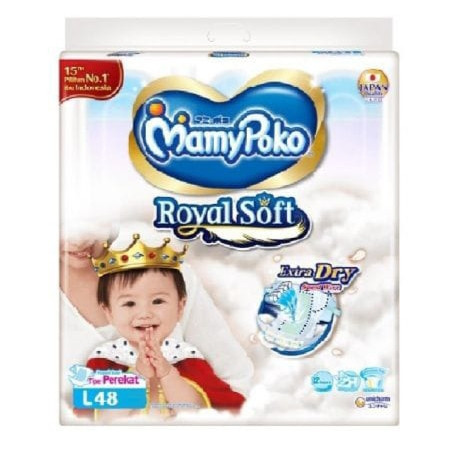 Foto Produk Mamypoko Extra Dry Royal Soft Perekat L48 dari Toko Sejahtera Baru Official