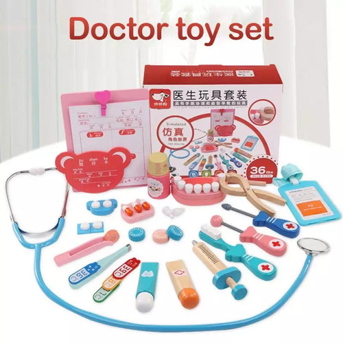 Foto Produk Mainan SIMULASI DOKTER GIGI/DENTIST dari kayu yang berkualitas bagus - Box dari lovely kayy