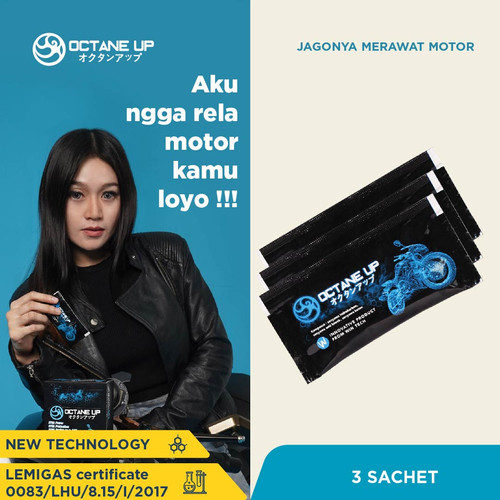 Foto Produk Octane Up - Cairan Perawatan Mesin Motor 3 Sachet dari Octane Up Official