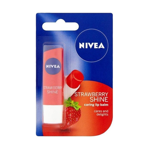 Foto Produk Nivea Lip Strawberry Shine Fitur Produk Exp JANUARI 2021 Lipbalm Ras dari evi rahayu