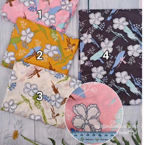 Foto Produk Kain Bahan Daster Homedress Gamis Kain rayon motif Shabby2 dari Toko Kain Grosir