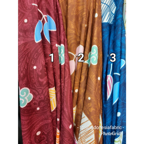 Foto Produk Kain Bahan Daster Homedress Gamis Kain rayon motif Poppy dari Toko Kain Grosir