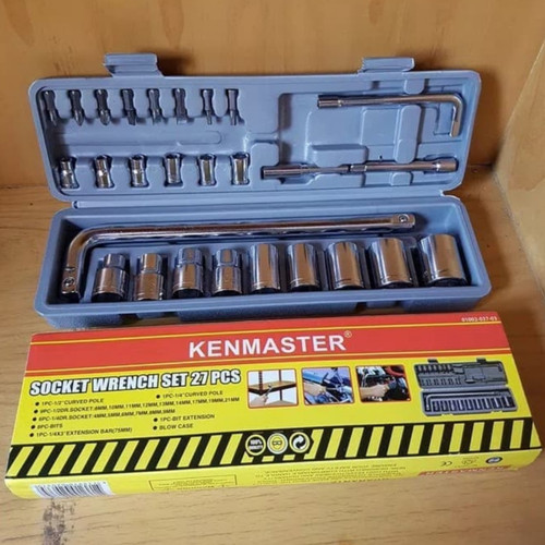 Foto Produk kunci sock set KENMASTER 27 pcs kunci sok set socket set kunci shock dari Garasi Toolsindo