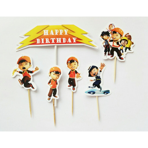 Foto Produk Topper toper cake hiasan kue ulang tahun karakter boboiboy dari recht shop