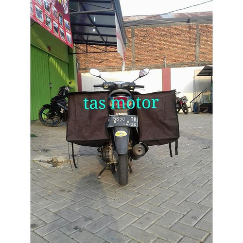 Foto Produk Tas motor / sadle bags Bahan Kanvas bima - Hitam dari Berkah Media Promosi