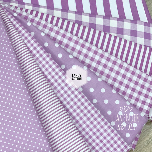 Foto Produk Kain Katun Jepang motif lavender series tokai senko - A. small polka dari maxshop online