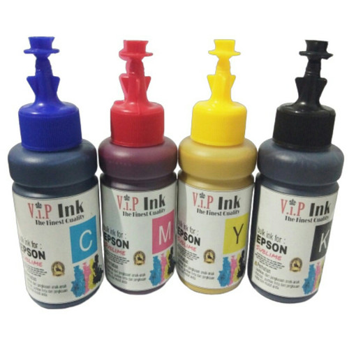 Foto Produk Paket Tinta Sublim Epson 4 Botol Vip ink Grade A Korea Quality dari Mitraink