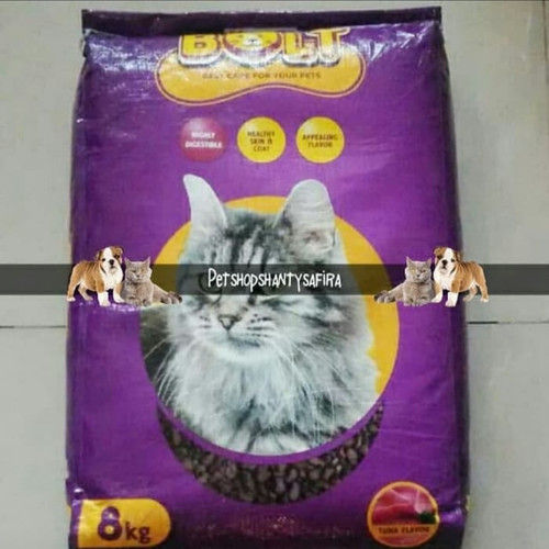 Foto Produk Makanan Kucing Bolt Ikan 800Gr dari Shantysafira2 Petshop