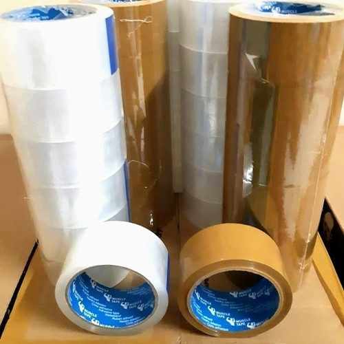 Foto Produk LAKBAN SUPER MURAH BENING/COKLAT 2"(45MM ×72Y) HARGA PABRIK PROMO!!! - Cokelat dari joker store 29