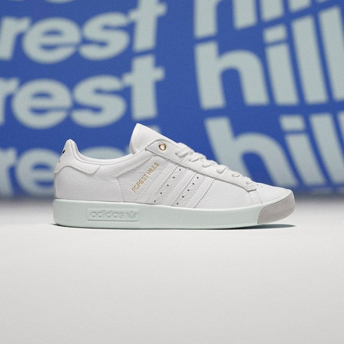 adidas forest hills white blue