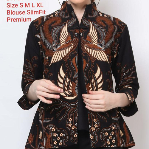 Foto Produk BLOUSE BATIK WANITA BAJU BATIK WANITA UNIK BW01 dari Lina Batik Distro