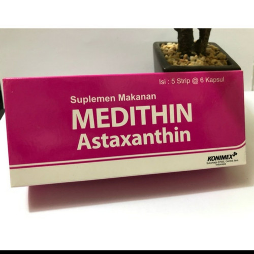 Foto Produk MEDITHIN (Astaxanthin) /antioksidan/vitamin kulit box isi 30 kapsul dari Putri Anyer shopp