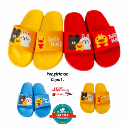 Foto Produk Sandal anak / Sandal Selop Anak Karakter Together 26-35 - 29, Merah dari Mr Fath