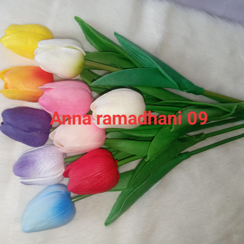 Foto Produk Bunga tulip latex / Tulip Artificial Flower - tulis di chat dari ramadhan 09 shop