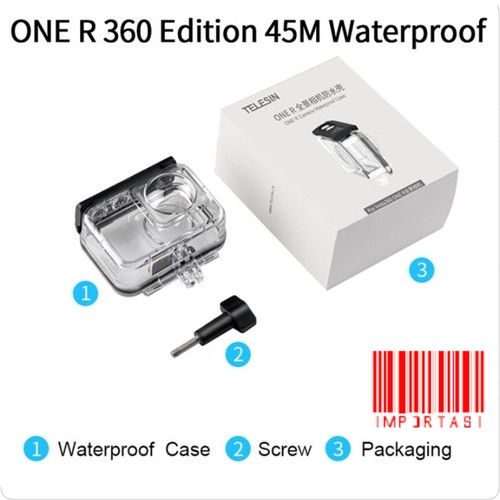 Foto Produk TELESIN Waterproof Housing Dive 45M Case Insta360 One R 360 Edition dari Importasi
