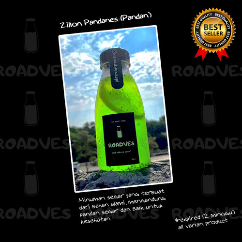 Foto Produk ROADVES ZILION PANDANES | MINUMAN SEGAR EKSTRAK PANDAN |MINUMAN ONLINE dari dailyfruits