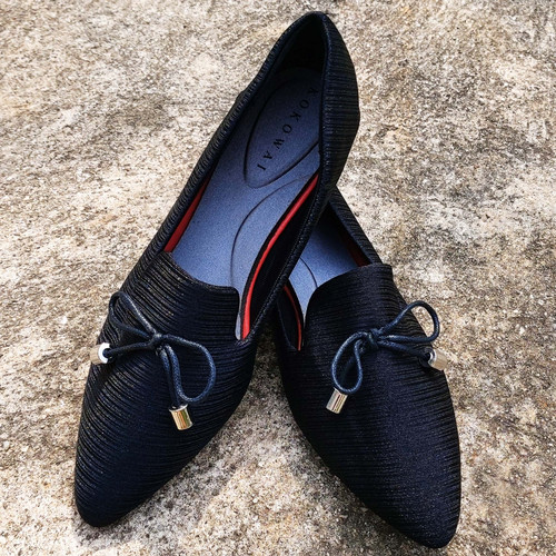 Foto Produk FLAT SHOES IMPORT CR-K721 BLACK - 36 dari keli bee