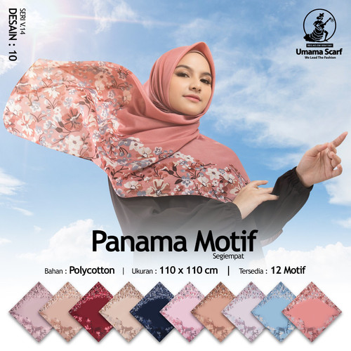 Foto Produk TERLARIS! Kerudung Umama Panama Motif Segi Empat Hijab Jilbab dari GM SMART STORE