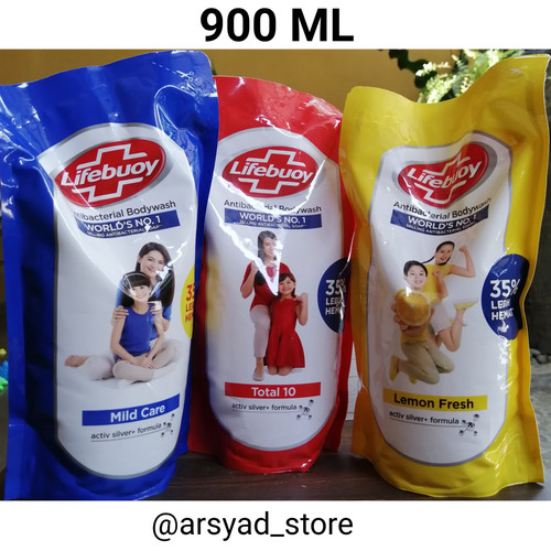 Jual Lifebuoy Bodywash Sabun Mandi Cair Refill 900 ml ...