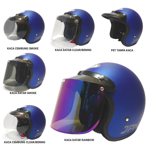 Foto Produk HELM BOGO RETRO JPN BIRU NAVY DOFF - Biru, PET TOPI dari VICTORY HELM