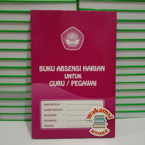 Foto Produk BUKU ABSENSI HARIAN UNTUK GURU/PEGAWAI (Paking Bubble Wrap) dari Wakamsi_Store