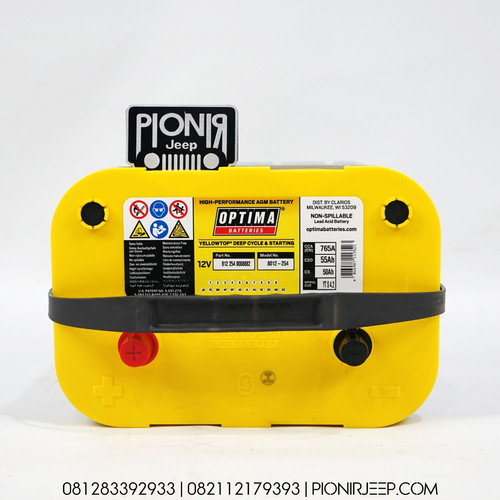 Foto Produk Aki Optima Kuning / Batteries Top Optima Yellow D34 Heavy Duty dari PIONIR JEEP