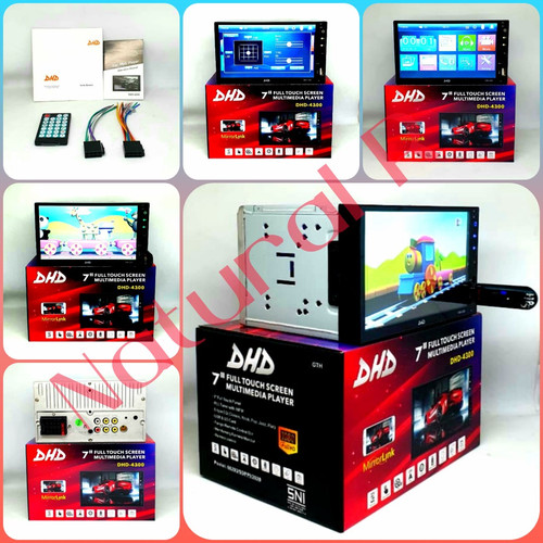 Foto Produk TV MOBIL HEADUNIT DOUBLEDIN MP5 DHD-4300 / 4300 FULLGLASS dari Natural R