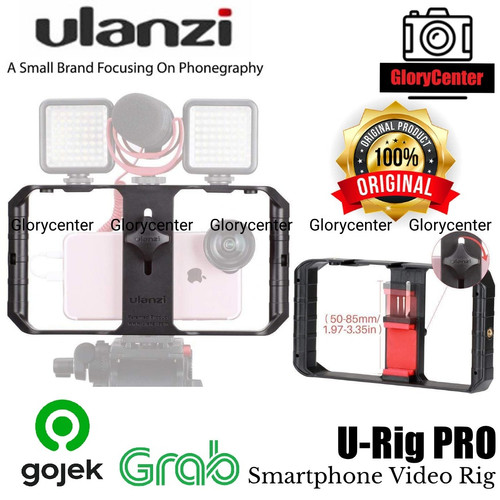 Foto Produk ULANZI U-RIG PRO Smartphone Video Rig 3 Bracket Cold Shoe Vlogging dari GloryCenter