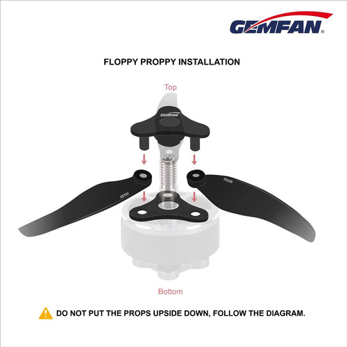 Foto Produk GEMFAN Floppy Proppy F5135 Triblade (2CW+2CCW) Folding Propellers dari DooFPV