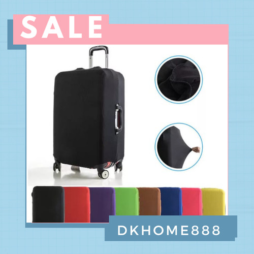Foto Produk sarung koper / luggage cover size S - XL - S, Hitam dari dkhome888