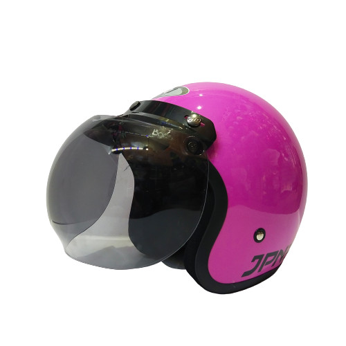 Foto Produk HELM BOGO RETRO JPN PINK MAGENTA (KACA CEMBUNG SMOKE) dari VICTORY HELM