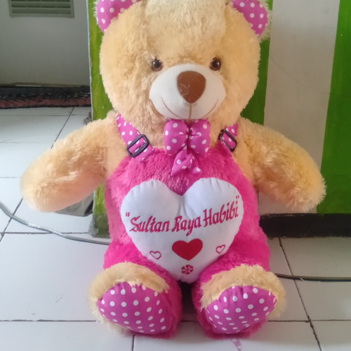 Foto Produk BONEKA BEARJON LOVE XL GRATIS UKIR NAMA/PRINT PHOTO - Cokelat dari djul toys