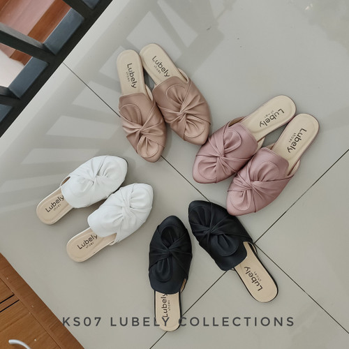 Foto Produk KS07 SANDAL SELOP FLAT PITA WANITA - Putih, 39 dari Elstore Sepatu Bogor