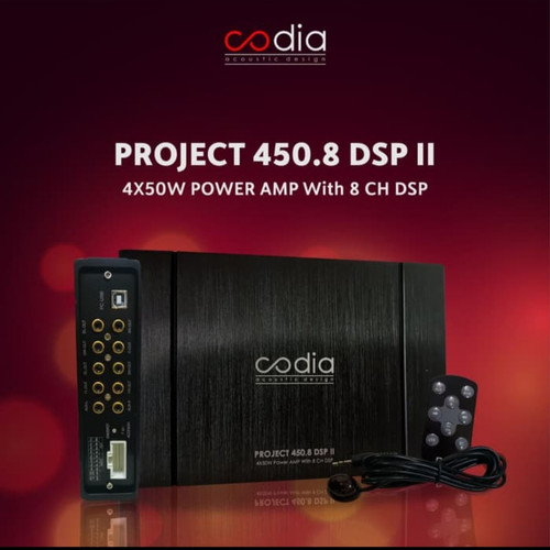 Foto Produk Codia DSP Amps 450.8 Prosesor Audio Mobil built in Amplifier dari shop of alena