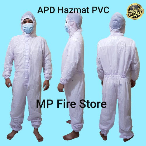 Foto Produk Baju APD Hazmat PVC Medis Waterproof Murah Anti Air Virus Tebal - Baju APD Only dari MP Fire Store