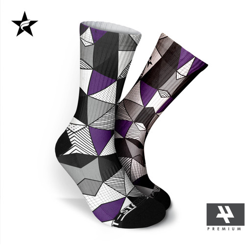 Foto Produk Kaos Kaki Casual - Triangle Spot Violet - Starfight indonesia dari STARFIGHT INDONESIA