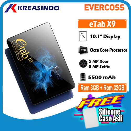 Foto Produk Evercoss Etab X9 3/32 Ram 3gb Internal 32gb 10 Inch Garansi Resmi - Biru dari Kreasindo Online