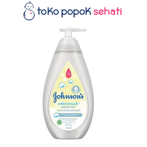 Foto Produk JOHNSON COTTONTOUCH TOP TO TOE BODY WASH 500ML dari TOKO POPOK SEHATI