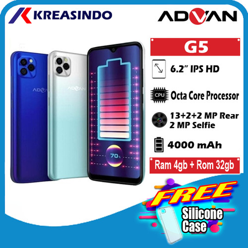 Foto Produk Advan G5 4/32 Ram 4gb Rom 32gb Garansi resmi - White Green dari Kreasindo Online