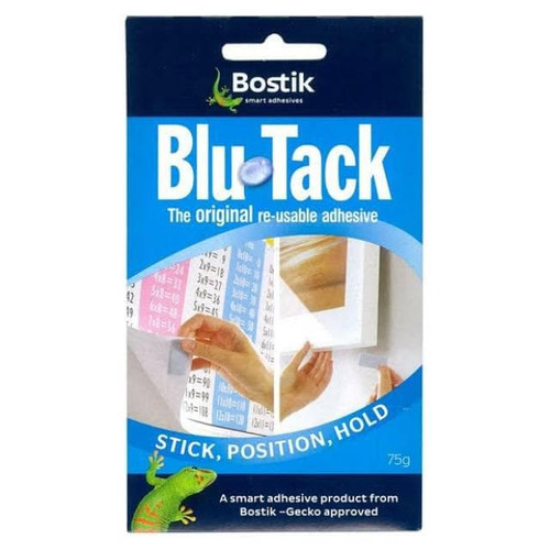 Foto Produk BOSTIK BLU TACK WHITE BLUE ORIGINAL REUSABLE LEM PEREKAT SERBAGUNA - Biru dari ATK BERTUAH