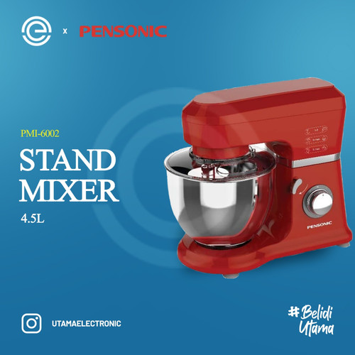 Foto Produk PENSONIC Standing Mixer Grande 4.5L PMI-6002 - Merah dari UTAMA_ELECTRONIC