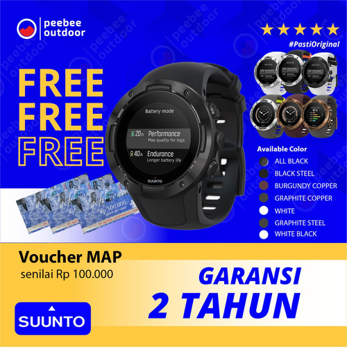 Foto Produk JAM TANGAN SUUNTO 5 G1 - GARANSI RESMI 2 TAHUN - GRAPHITE STEEL dari Peebee Store