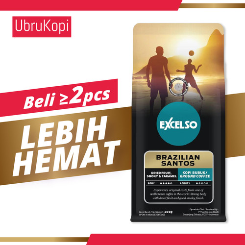 Foto Produk EXCELSO BRAZILIAN SANTOS BUBUK 200G dari Ubrukopi