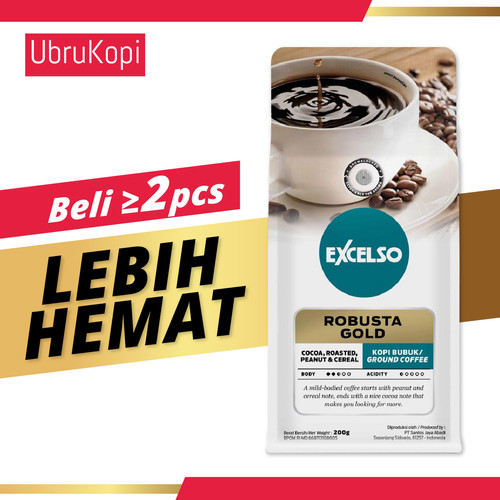 Foto Produk EXCELSO ROBUSTA GOLD BUBUK 200G dari Ubrukopi